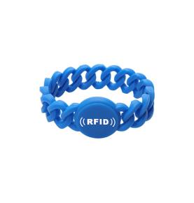 RFID silikonista kierrettävä ranneke